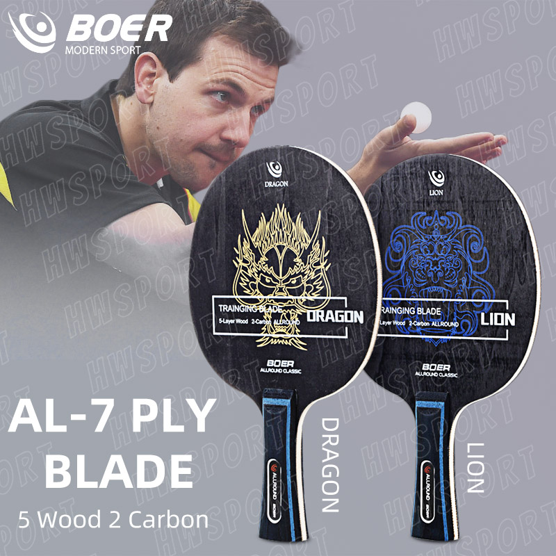 Table Tennis Zhang Jike - BOER LION DRAGON 卓球ブレード 5 ウッド