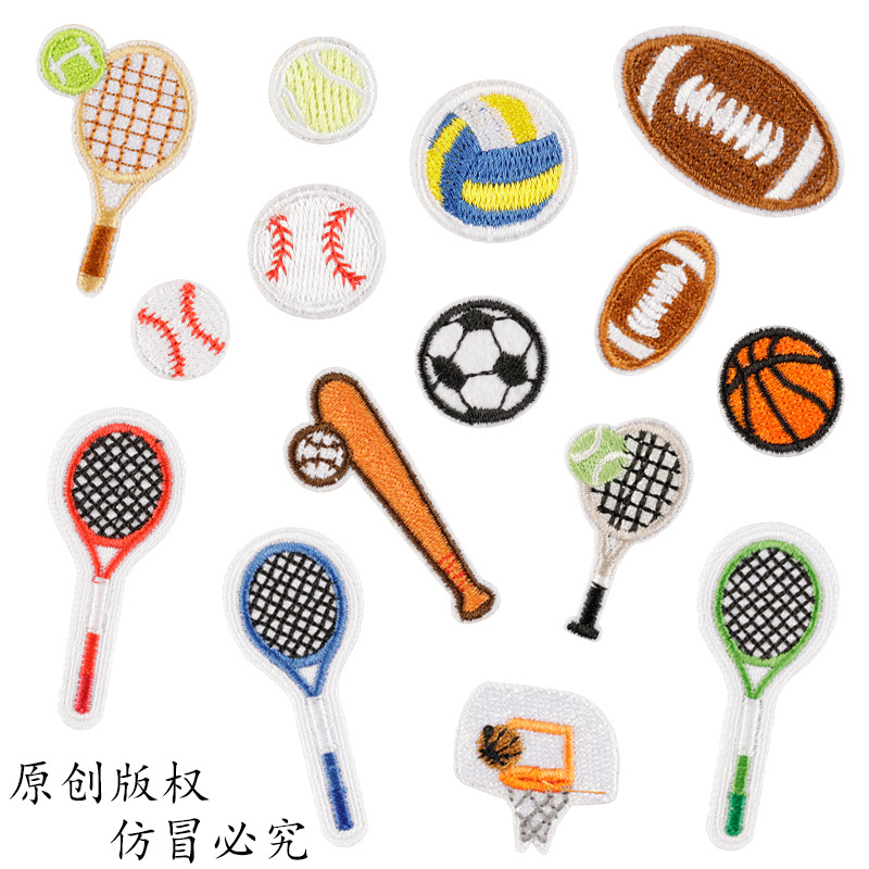 100 ピース/ロットクリエイティブ刺繍パッチスポーツボール - Table Tennis Olympics のレビューと価格