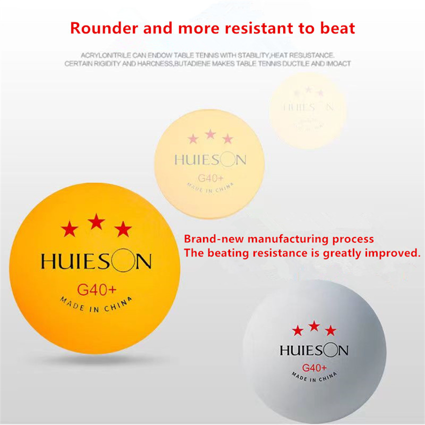 10 個/ロット Huieson 新しい ABS 卓球ボール - Table Tennis Olympics のレビューと価格