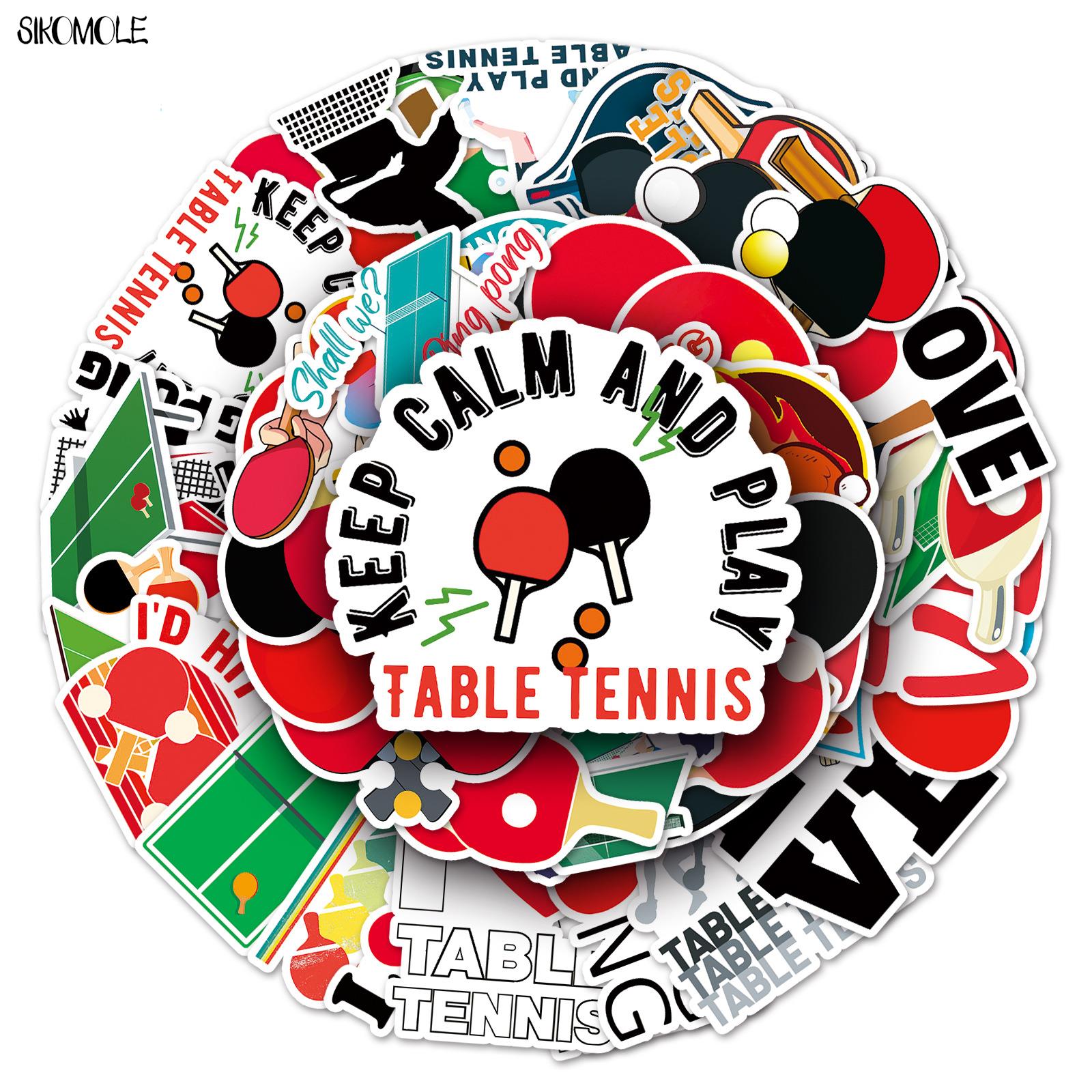 10/30/50個ピンポンボールステッカーdiyのキッズギフ - Table Tennis Olympics のレビューと価格